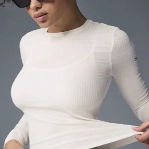 Camiseta de manga larga Sea Coast de canalé
