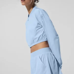 Cortaviento Cropped Breezy Full-Zip