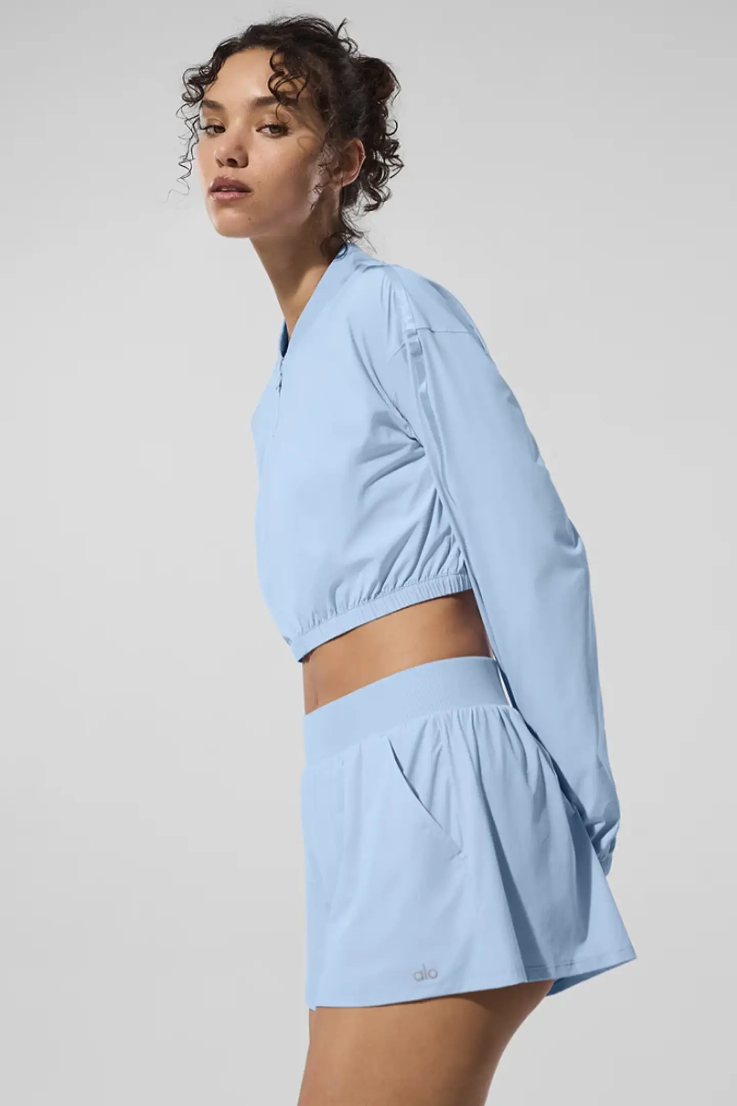 Cortaviento Cropped Breezy Full-Zip