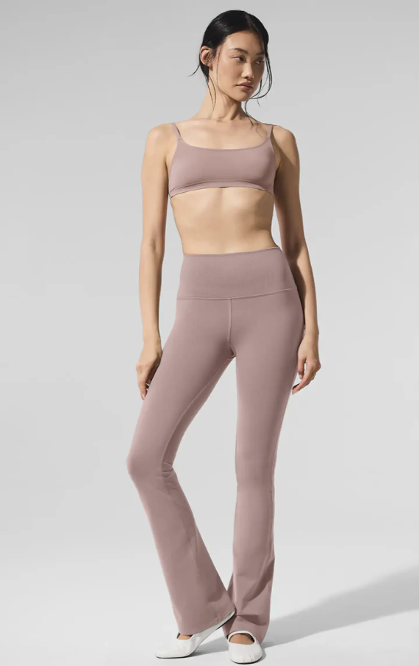 Legging Airbrush de cintura alta y corte bootcut con largo 7/8