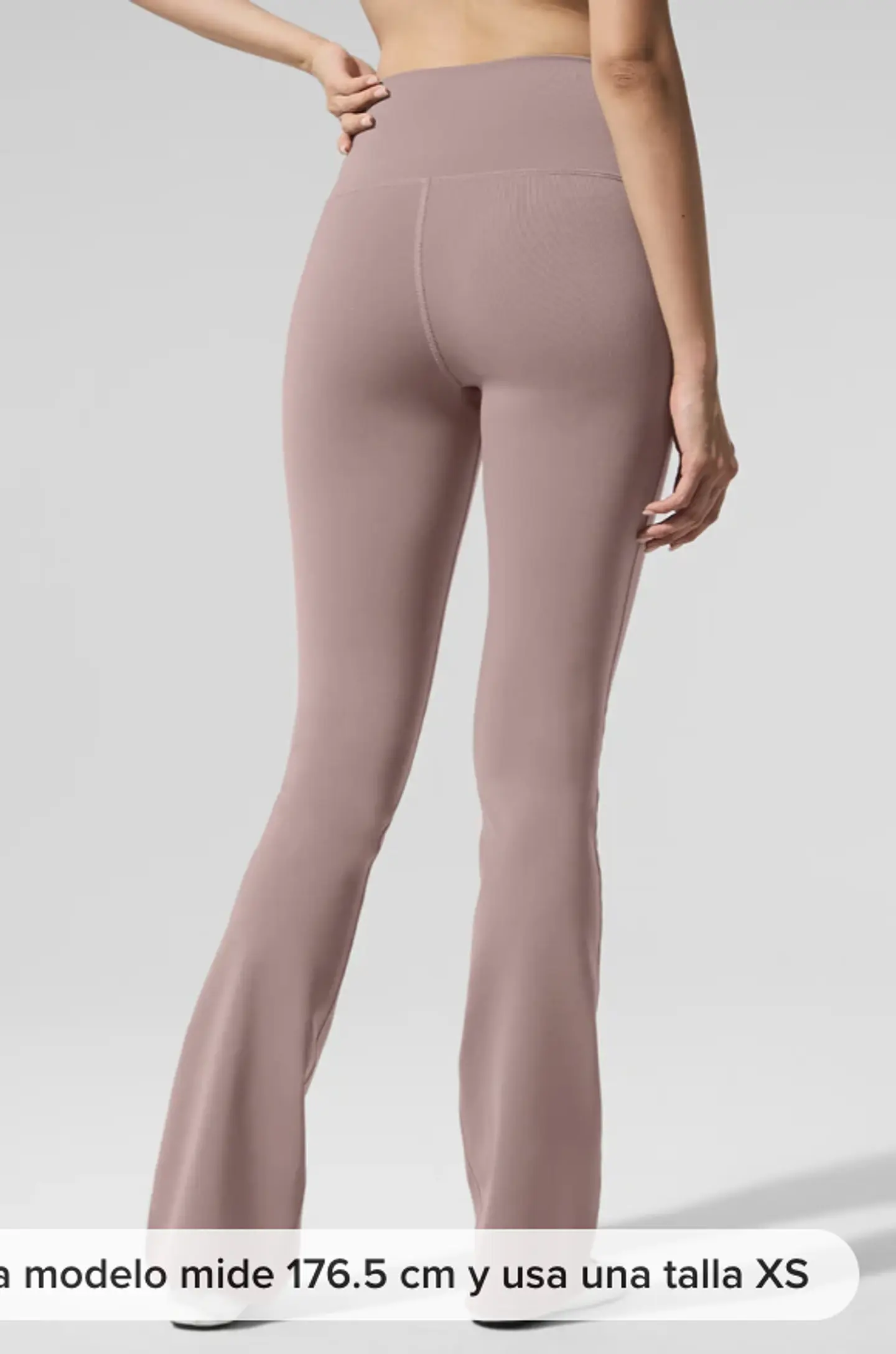 Legging Airbrush de cintura alta y corte bootcut con largo 7/8 - Imagen 2